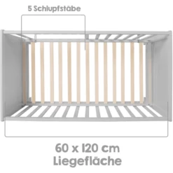 Roba Co-sleeper Taupe 60 X 120 Cm Met Matras -Beddengoed Verkoopwinkel roba co sleeper taupe 60 x 120 cm met matras a306330 2