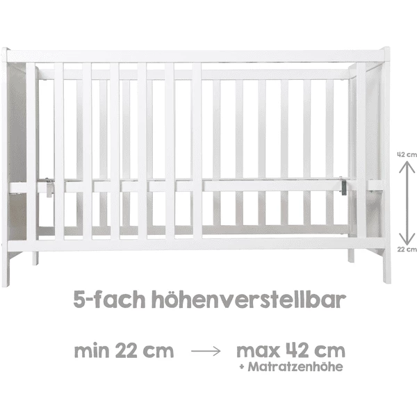 Roba Co-sleeper Wit 60 X 120 Cm 5 Roba Co-sleeper Wit 60 X 120 Cm - Afbeelding 5