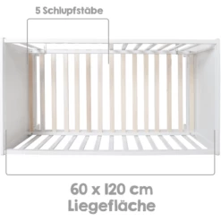 Roba Co-sleeper Wit 60 X 120 Cm Met Matras -Beddengoed Verkoopwinkel roba co sleeper wit 60 x 120 cm met matras a307705 2