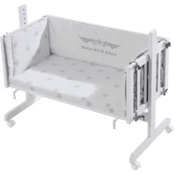 Roba Co-sleeper Wit Rock Star Baby 2 -Beddengoed Verkoopwinkel roba co sleeper wit rock star baby 2 a174138 4