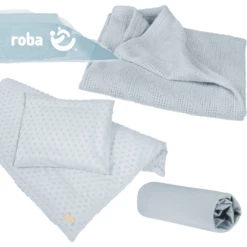 Roba Geschenkset BIO Jersey Slapen Klein Lil Planet Turkoois -Beddengoed Verkoopwinkel roba geschenkset bio jersey slapen klein lil planet turkoois a307775 3