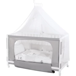 Roba Room Bed Co-sleeper Wit Fox & Bunny -Beddengoed Verkoopwinkel roba room bed co sleeper wit fox bunny a162404 2