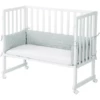 Roba Wieg & Co-sleeper 3in1 Met Barriere Frosty Green Sterren