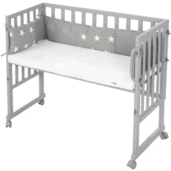 Roba Wieg & Co-sleeper 3in1 Met Barrière Little Stars Safe Asleep® -Beddengoed Verkoopwinkel roba wieg co sleeper 3in1 met barriere little stars safe asleep a308670 2