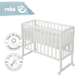 Roba Wieg & Co-sleeper 3in1 Met Barrière Sterrengrijs Safe Asleep® -Beddengoed Verkoopwinkel roba wieg co sleeper 3in1 met barriere sterrengrijs safe asleep a308675 2