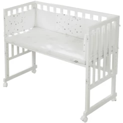 Roba Wieg & Co-sleeper 3in1 Met Barrière Sterrengrijs Safe Asleep® -Beddengoed Verkoopwinkel roba wieg co sleeper 3in1 met barriere sterrengrijs safe asleep a308675 4