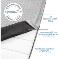 Roba Wieg Matras Veilig Slapen AIR BALANCE Premiummesh 40x90 -Beddengoed Verkoopwinkel roba wieg matras veilig slapen air balance premiummesh 40x90 a304738 4