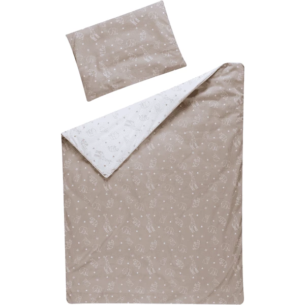 Schardt Beddengoed 2-delig 100 X 135 Cm Origami Beige 2 Schardt Beddengoed 2-delig 100 X 135 Cm Origami Beige - Afbeelding 2