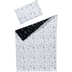 Schardt Beddengoed 2-delig 100 X 135 Cm Origami Black