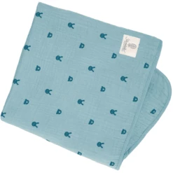 Sterntaler Mousseline Knuffeldeken Kinni+Kalla Blauw GemĂªleerd 120 X 120 Cm