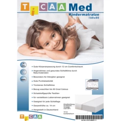 TiCAA Kinder Matras MedAllergen 80 X 160 Cm -Beddengoed Verkoopwinkel ticaa kinder matras medallergen 80 x 160 cm a327490 2