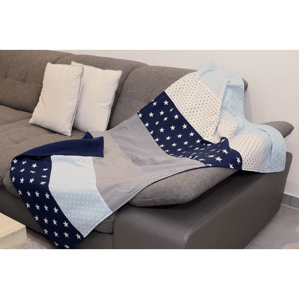 Ullenboom Deken 100X140 Cm Blauw Lichtblauw Grijs 3 Ullenboom Deken 100X140 Cm Blauw Lichtblauw Grijs - Afbeelding 3