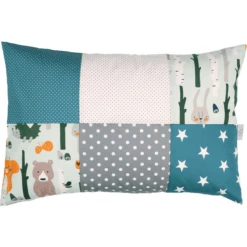Ullenboom Patchwork Kussensloop 40 X 60 Cm Bosdieren Petrol -Beddengoed Verkoopwinkel ullenboom patchwork kussensloop 40 x 60 cm bosdieren petrol a268257 4
