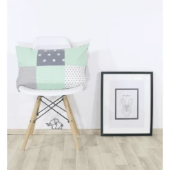 Ullenboom Patchwork Kussensloop 40 X 60 Cm Mint Grijs -Beddengoed Verkoopwinkel ullenboom patchwork kussensloop 40 x 60 cm mint grijs a268251 3