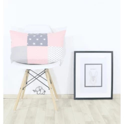 Ullenboom Patchwork Kussensloop 40 X 60 Cm Roze Grijs -Beddengoed Verkoopwinkel ullenboom patchwork kussensloop 40 x 60 cm roze grijs a268254 3