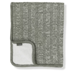 VINTER& BLOOM Deken Cuddly Green Melange