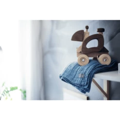 VINTER& BLOOM Knuffeldeken Gelaagd Mousseline Storm Blauw -Beddengoed Verkoopwinkel vinter bloom knuffeldeken gelaagd mousseline storm blauw a401049 3